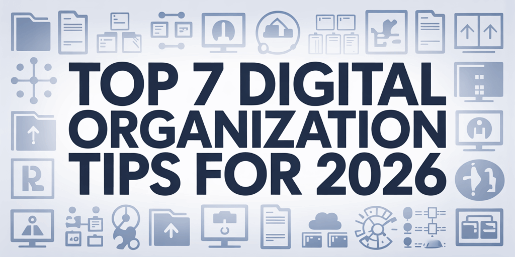 Top 7 Digital Organization Tips to Keep Your Files, Media, and Projects Tidy in 2026